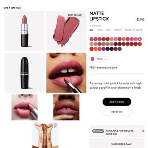 MAC ROUGE À LÈVRES Mehr